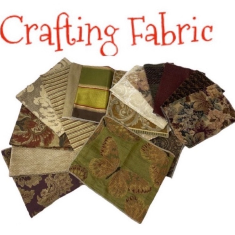 Fabric Remnants Lot Premium Upholstery Brocade Damask Sewing Craft Material DIY